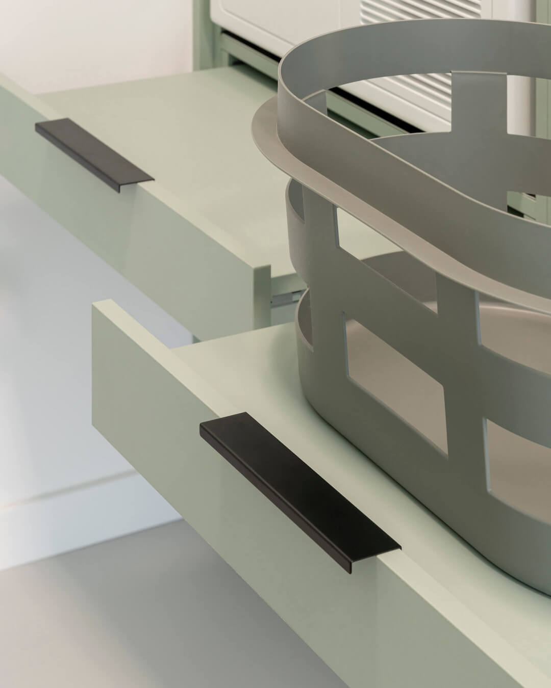 Plateau coulissant pour l'armoire de la machine à laver 