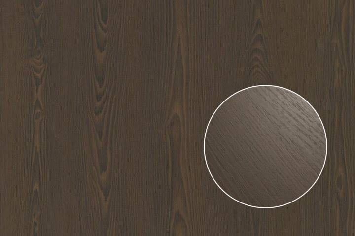 Wood finish called 'Patinated Brown' for your custom wardrobe from Maatkasten Online